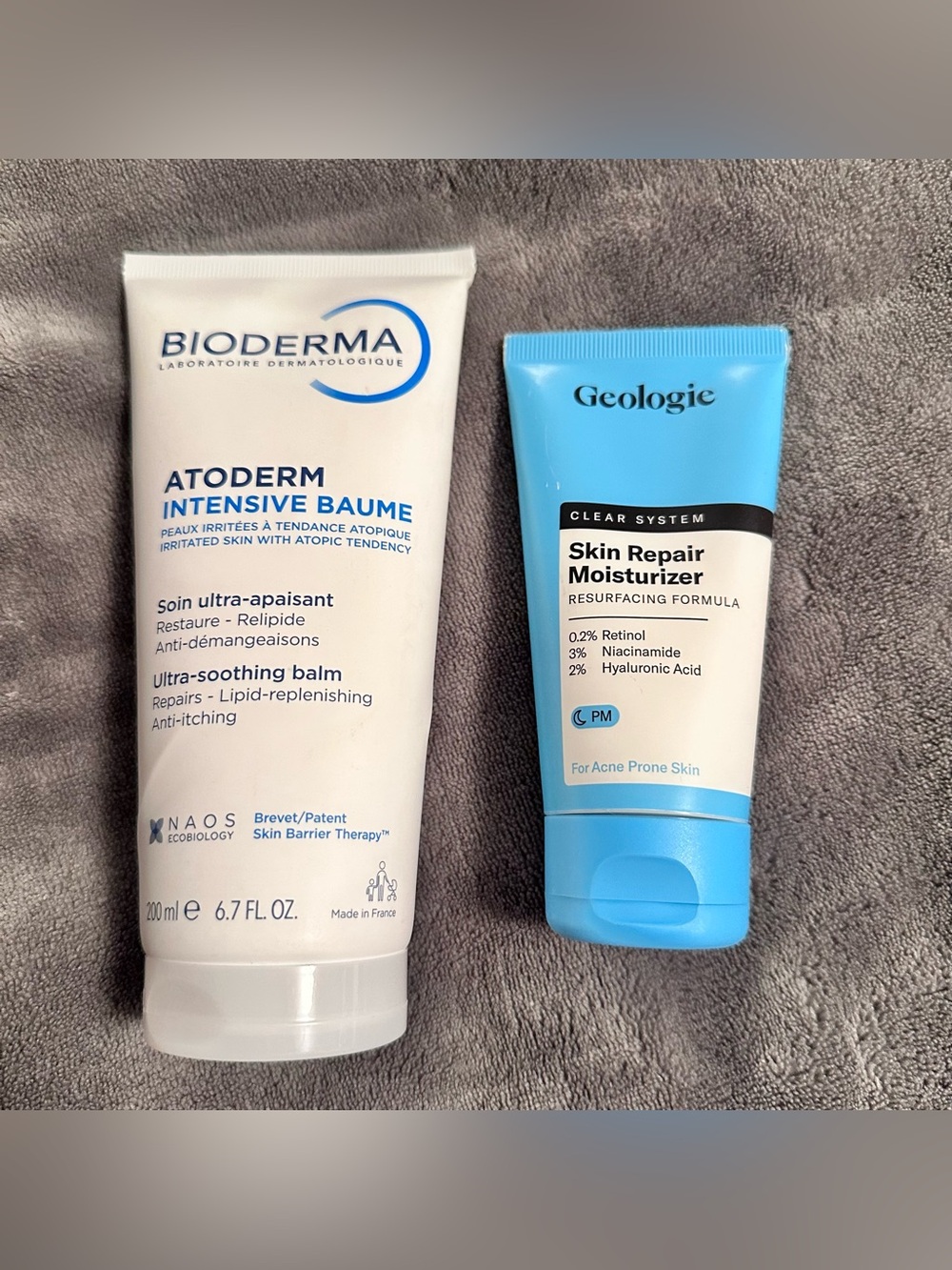 NWT Skincare Bundle - Bioderma Soothing Balm & Geologie Resurfacing Moisturizer
